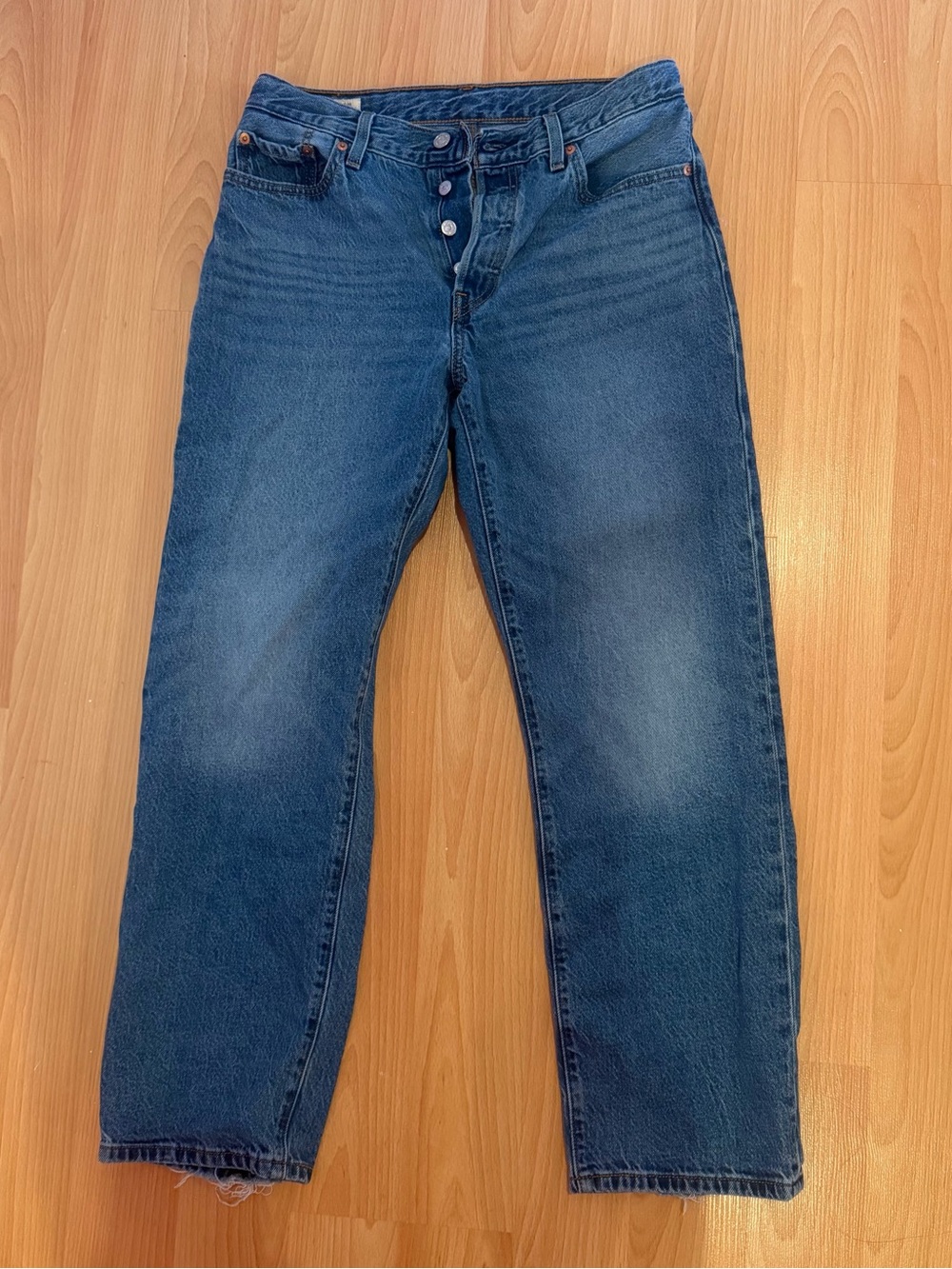 Levi’s 501 Blue Straight-Leg Jeans